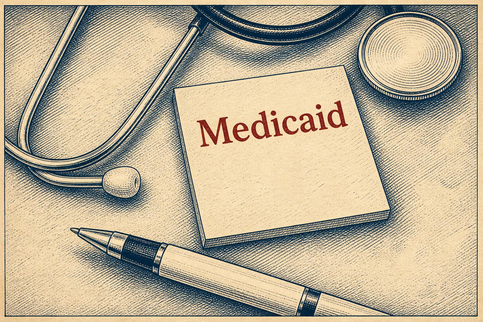 Styled reference image accompanying the Colorado Medicaid budget report.
