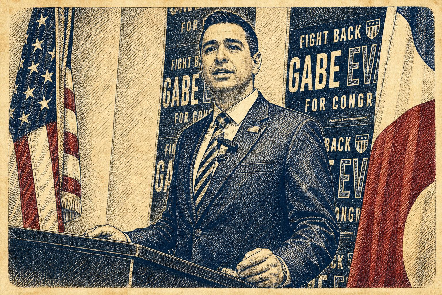 U.S. Rep. Gabe Evans in the reference image accompanying a report on House passage of a data center electricity-cost bill.