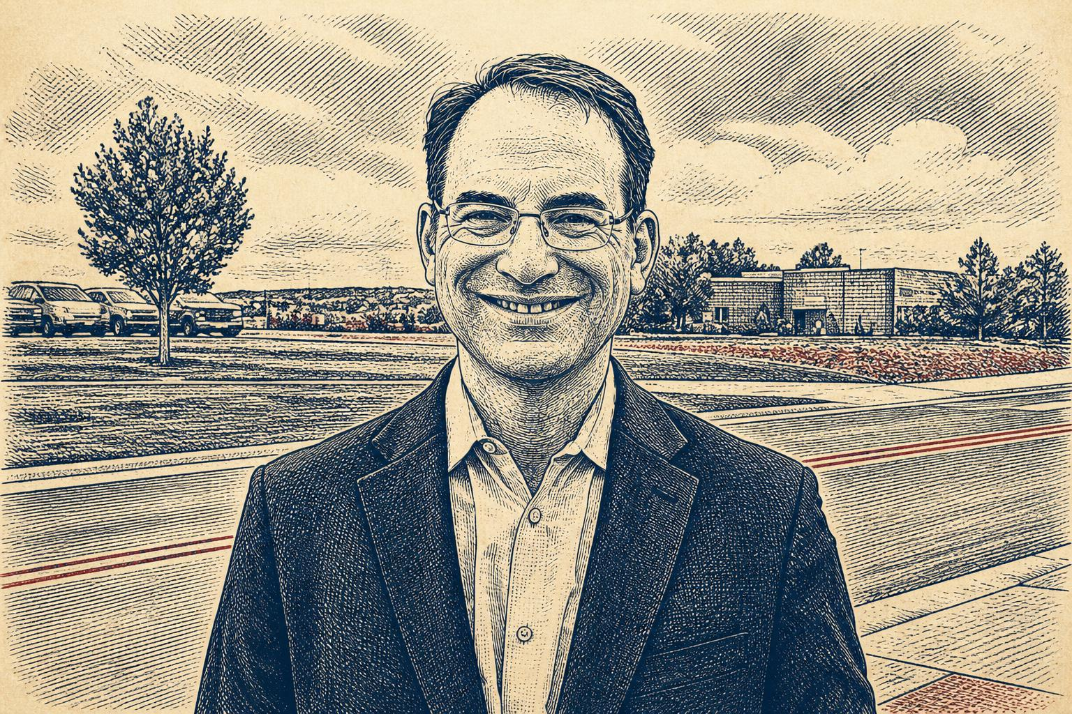 Phil Weiser speaking at a campaign event.
