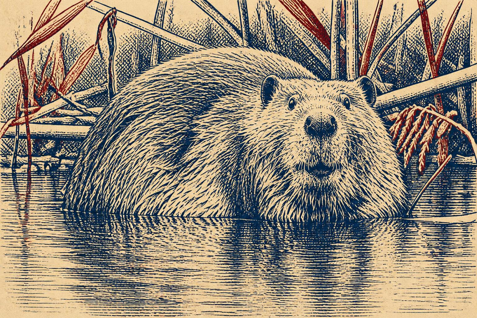 Beaver in a Colorado wetland, styled for a Colorado news roundup feature image.